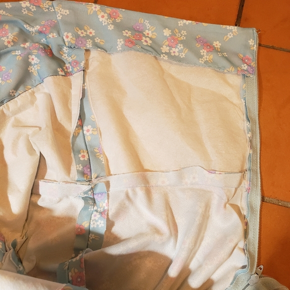 VTG Handmade Ditsy Floral Halter Maxi Pin up Dress - Picture 10 of 10